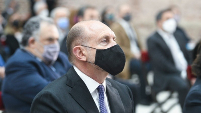 Omar Perotti viajó a Buenos Aires para participar del relanzamiento del gobierno de Alberto Fernández. 