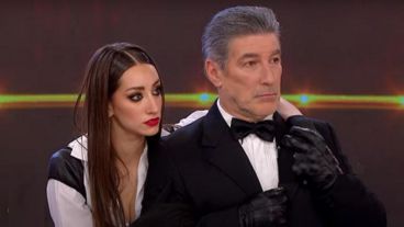 Pachu Peña y Florencia Díaz en la pista de "ShowMatch"