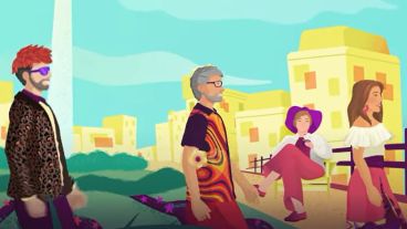 Una versión animada de Soledad y Los Auténticos Decadentes.