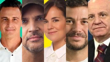 Los cinco candidatos que encabezarán sus listas.