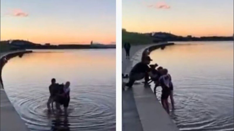 En el clip se le puede escuchar decir: 