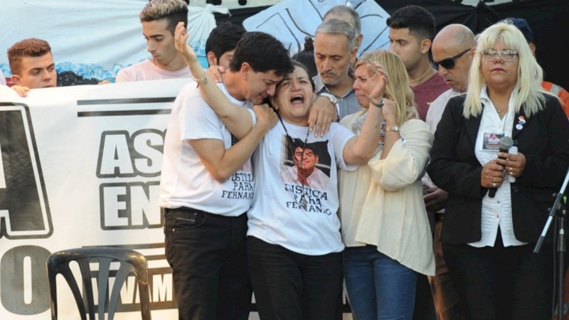 El dolor de los padres de Fernando Báez Sosa.