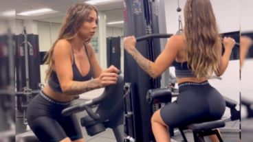 Romina Malaspina en plena rutina