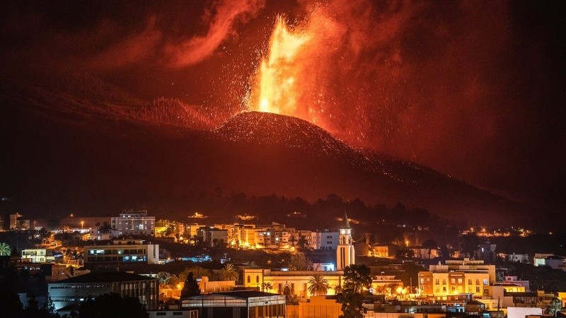 La furia del volcán en la isla de Tenerife