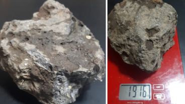 La roca posee varias características de un meteorito.