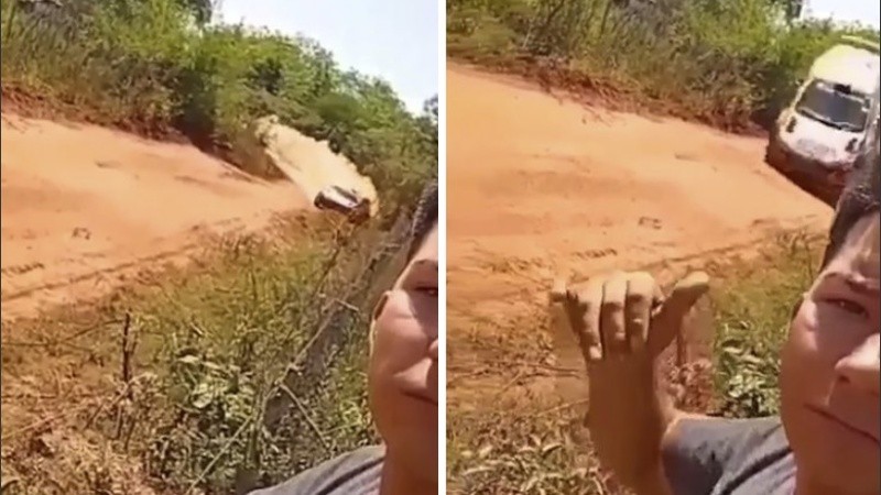 El protagonista subió el video en sus redes sociales.