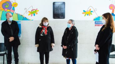 El acto de este martes en el Centro de Salud Barrio Plata Enfermero Ariel Morandi.