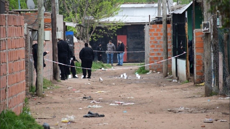 La zona de Nuevo Alberdi donde ocurrió el crimen.