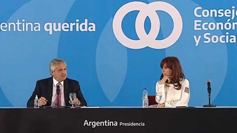 El presidente Alberto Fernández y la vicepresidenta Cristina Kirchner anunciaron juntos el proyecto de ley de desarrollo agroindustrial.