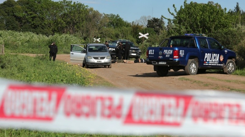 En la escena del doble crimen había trece vainas servidas y un cartel que decía 