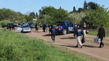 La escena de horror en el extremo oeste de la ciudad.