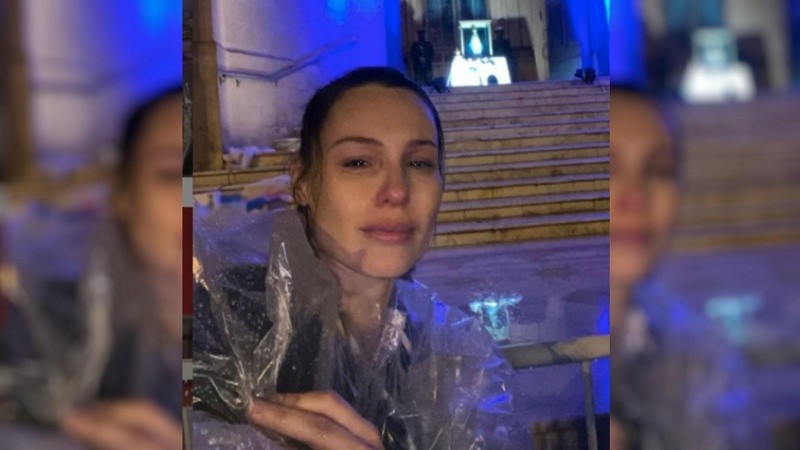 La emoción de Pampita.