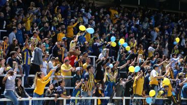 Los hinchas este domingo en el Gigante.