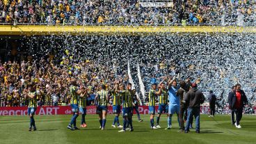 El recibimiento de los hinchas.