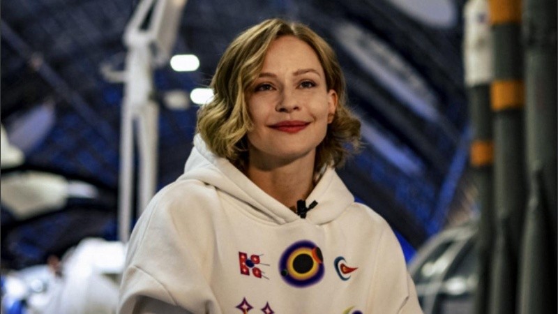 La actriz Yulia Peresild se convirtió en la primera actriz en filmar en el espacio.