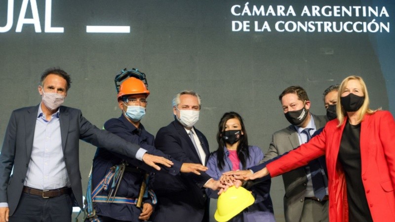 El presidente en el acto de este martes.