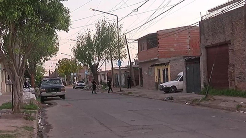 La cuadra donde ocurrió el ataque a tiros.