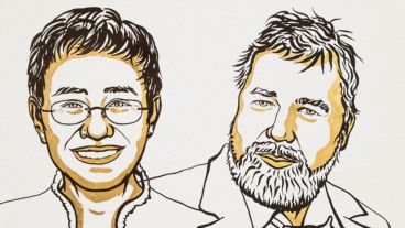 Los ganadores del premio Nobel de la Paz.