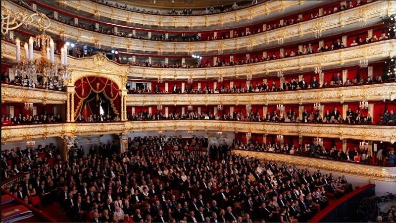 Imagen del Teatro Bolshoi de Moscú.