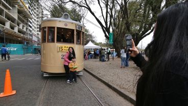 El tranvía volvió a circular este domingo en Rosario.