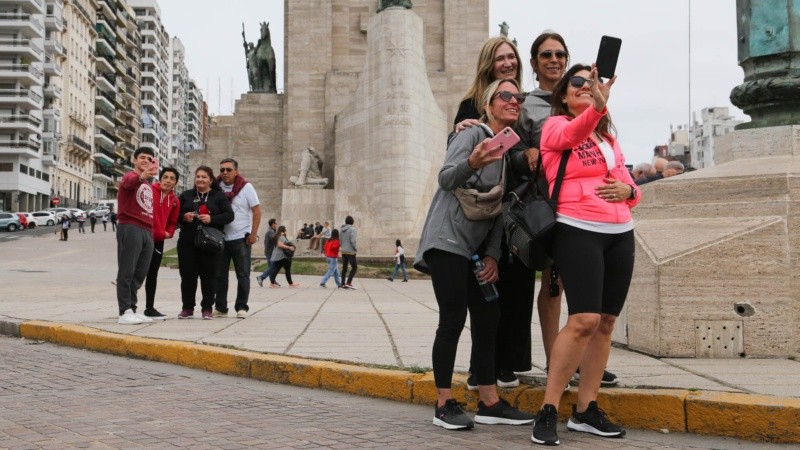 Turistas en Rosario en este fin de semana extra largo