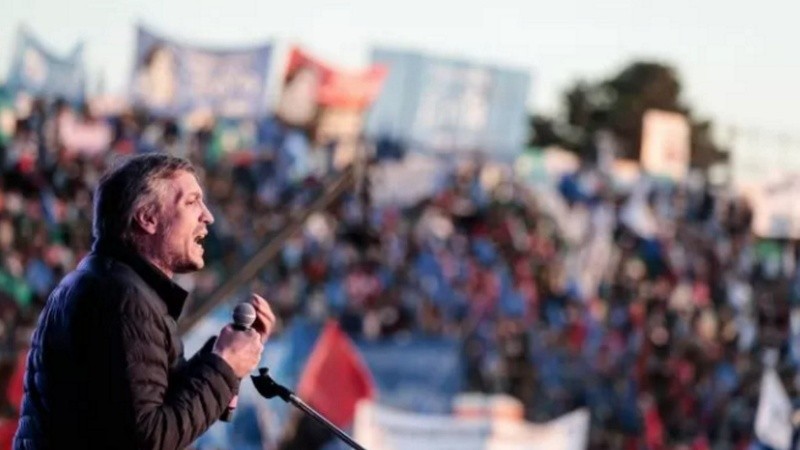 Máximo Kirchner fue uno de los oradores junto a Fernández de un acto la semana pasada.