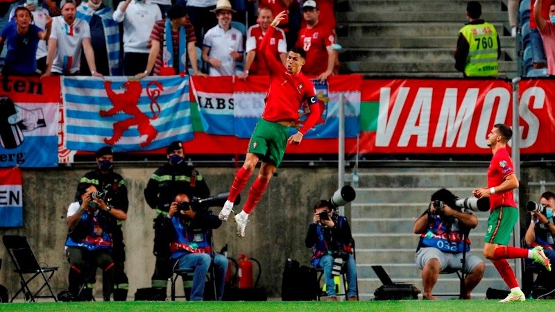 El festejo característico de CR7 y Portugal se acerca al Mundial.