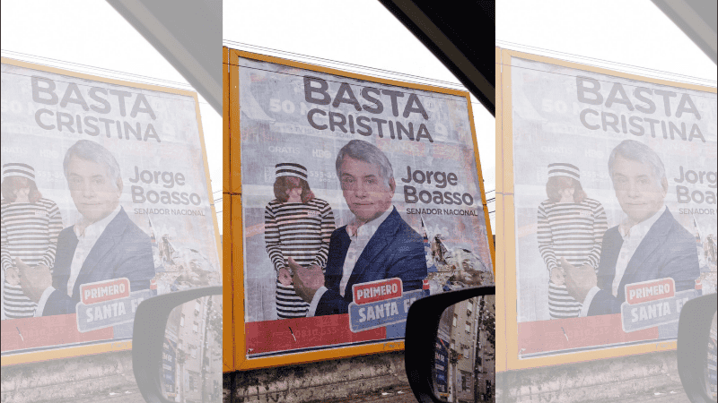 El afiche que generó la polémica interna y la renuncia de Contigiani.