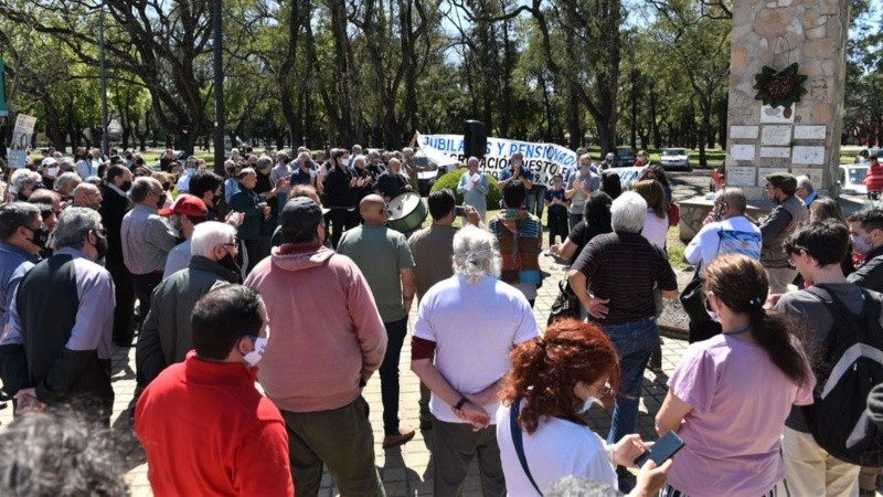 El PJ Rosario conmemoró con un acto en el Cristo Redentor del parque Independencia
