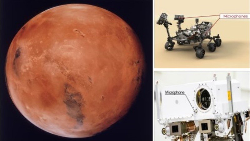 Los dos micrófonos del rover Perseverance grabaron casi cinco horas de audio.