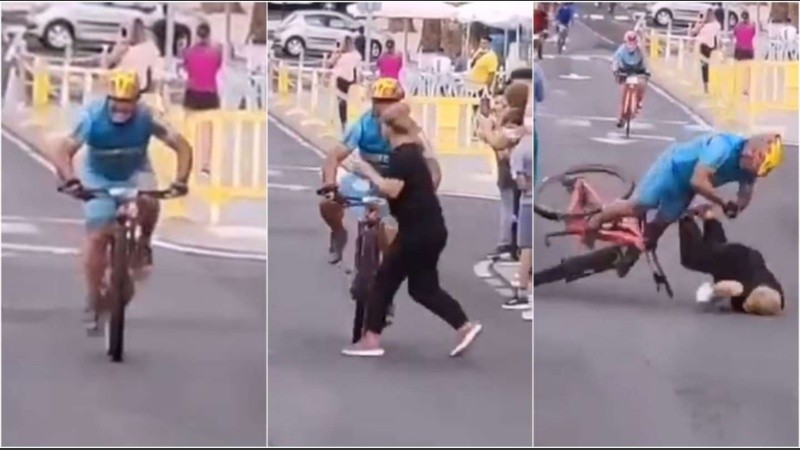 Según informó el Centro Coordinador de Emergencias y Seguridad el ciclista sufrió traumatismo craneal de carácter moderado.