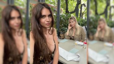 Zaira y Wanda Nara, en un encuentro en París