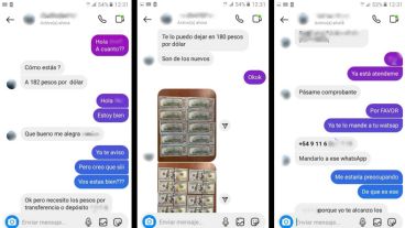 Los engaños se concretaban desde los chats privados de Instagram.
