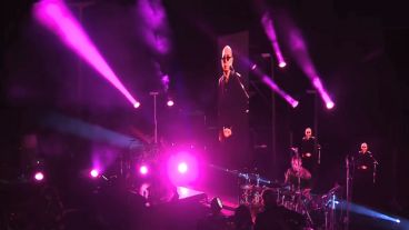 Solari en el show virtual emitido desde Epecuén este año.