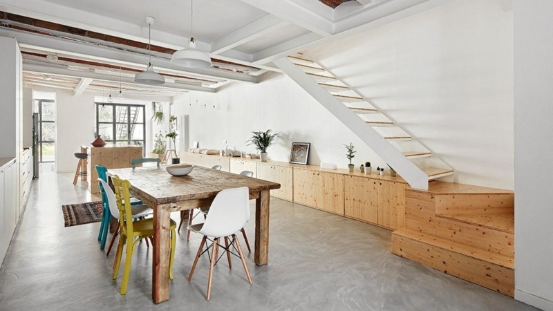 El estilo nórdico-industrial es uno de los clásicos ejemplos en donde se aplica esta regla