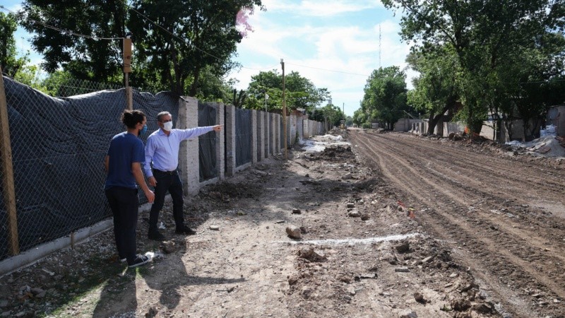 El intendente Javkin recorrió la zona junto a Rosario3