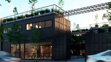 Abrieron las primeras oficinas en contenedores reciclados de la ciudad.