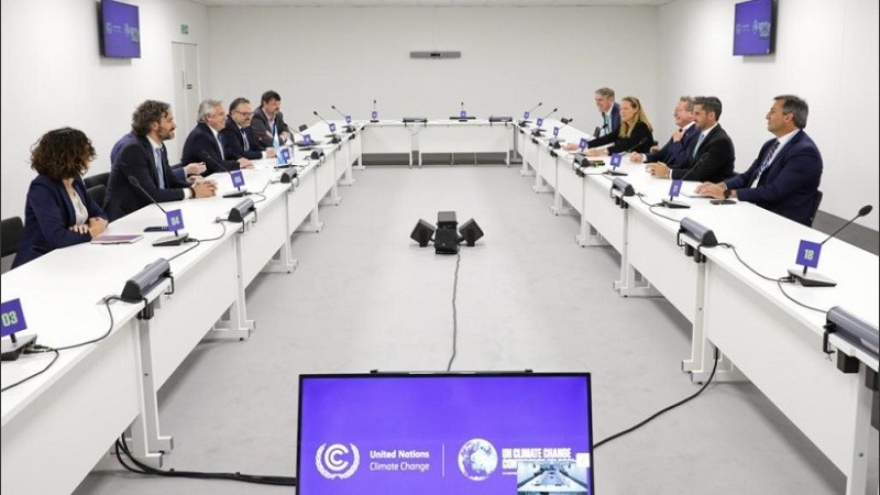 El encuentro tuvo lugar en el marco de la cumbre mundial COP26.