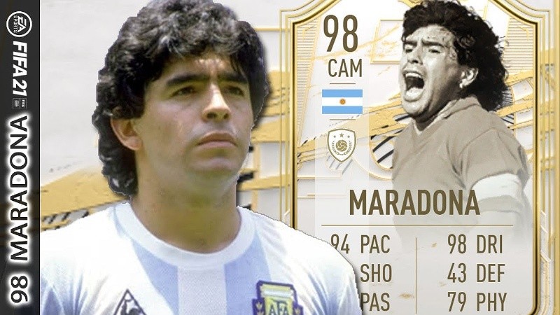El famoso juego de fútbol contaba con una versión de Diego Maradona, pero sera quitada.