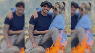 Wnada Nara y Mauro Icardi, en otros tiempos.