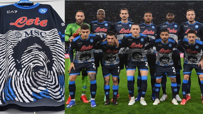 El Nápoli saludó a los argentinos con Maradona como símbolo. 