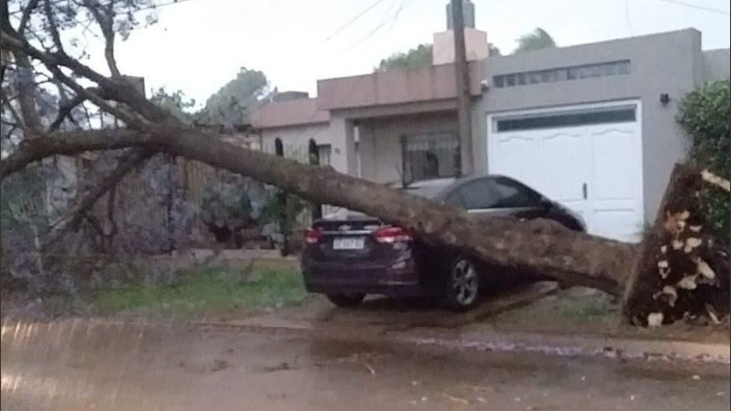 Imágenes del fuerte paso de la tormenta por Venado Tuerto | Rosario3