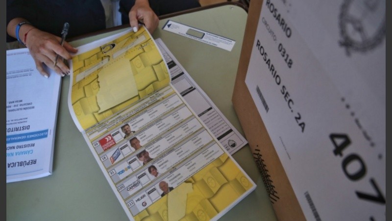 La boleta única para elegir concejales en Rosario.