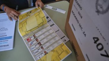 La boleta única para elegir concejales en Rosario.