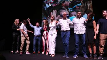 El festejo en el búnker de Juntos por el Cambio.