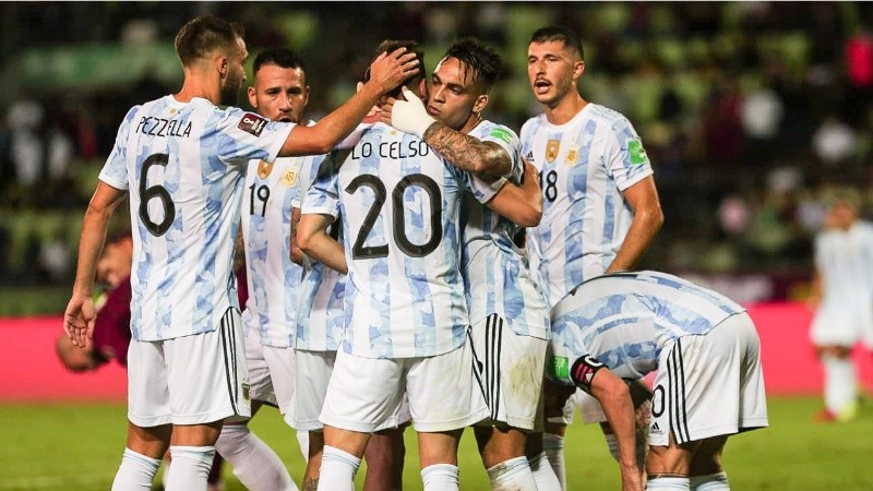 El festejo de la selección por un triunfo que deja a Argentina muy bien perfilada para el Mundial