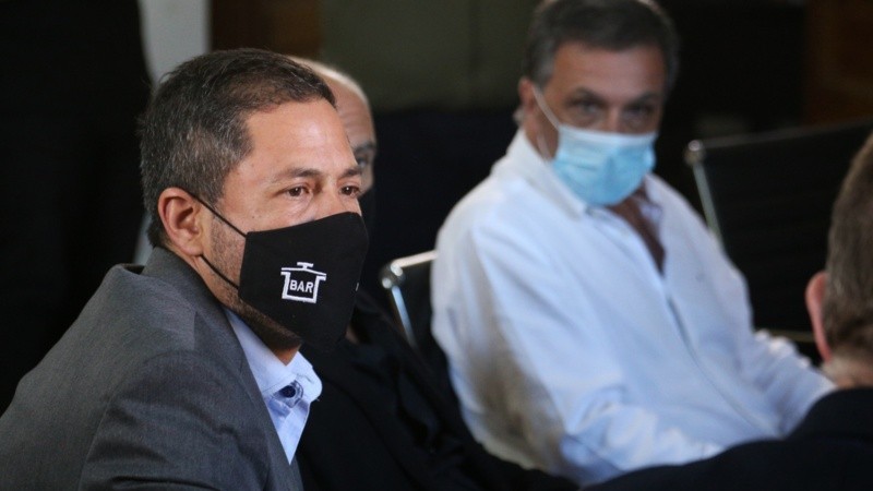 El presidente de Central, Rodolfo Di Pollina, en la reunión de seguridad del miércoles.