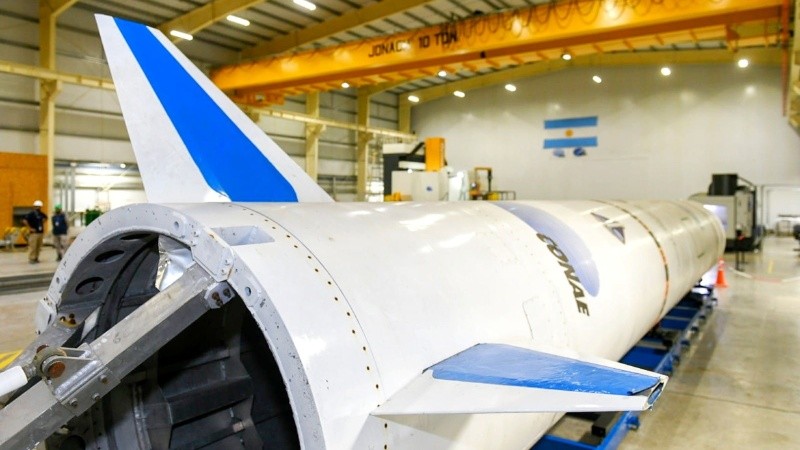 Vehículo Experimental VEx en el Centro Espacial Punta Indio