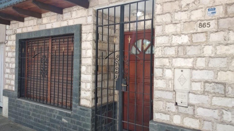 La casa en la que fue hallado el hombre sin vida