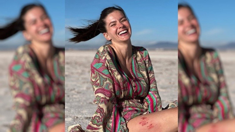 “Torpe since (desde) 1992″, escribió la China Suárez en una de sus publicaciones.